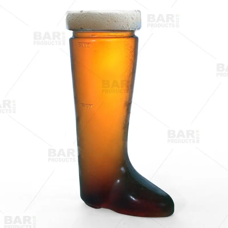 1-Liter Plastic Beer Boot Glass