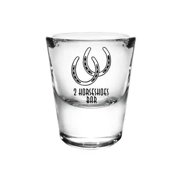 1 oz Thick-Base Clear Shot Glasses – BarConic® Premium Design (12 pcs)