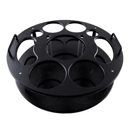 18-Inch Black Plastic Bottle Service Tray