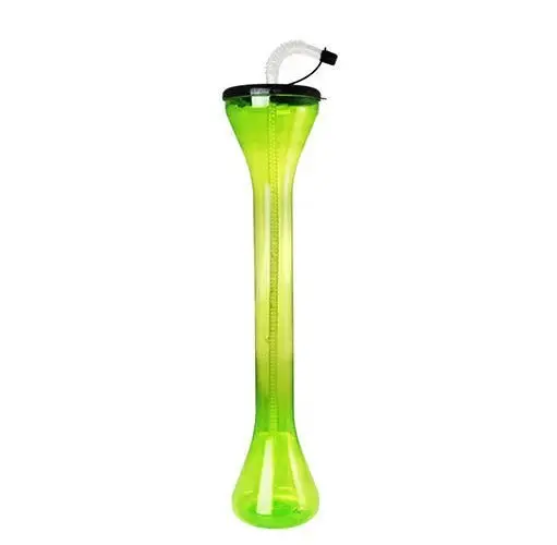 24 oz Yard Cup with Lid & Straw – Eco-Friendly Green Party Tumbler (12 pcs)
