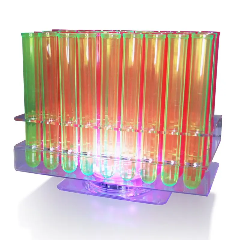 36-Hole LED Test Tube Shot Holder – Backlit Bar Serving Tray