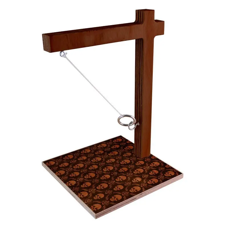 Antique Skull Ring Toss Game – Vintage-Style Tabletop Carnival Game