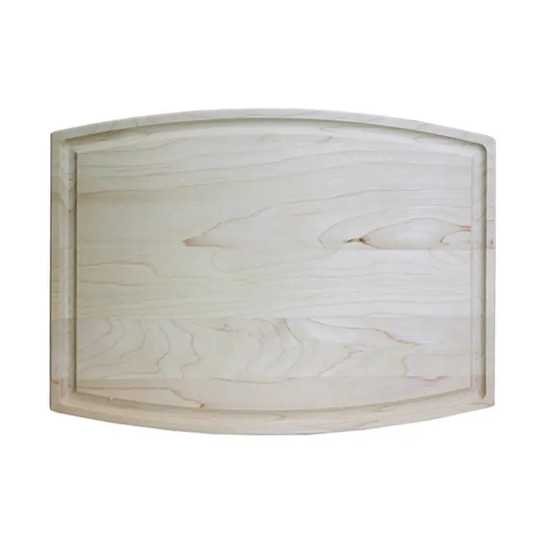 Arched Maple Wood Cutting Board for Kitchen or Bar Service