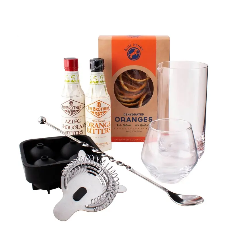 Artisan Chocolate Old Fashioned Cocktail Kit with Premium Ingredients