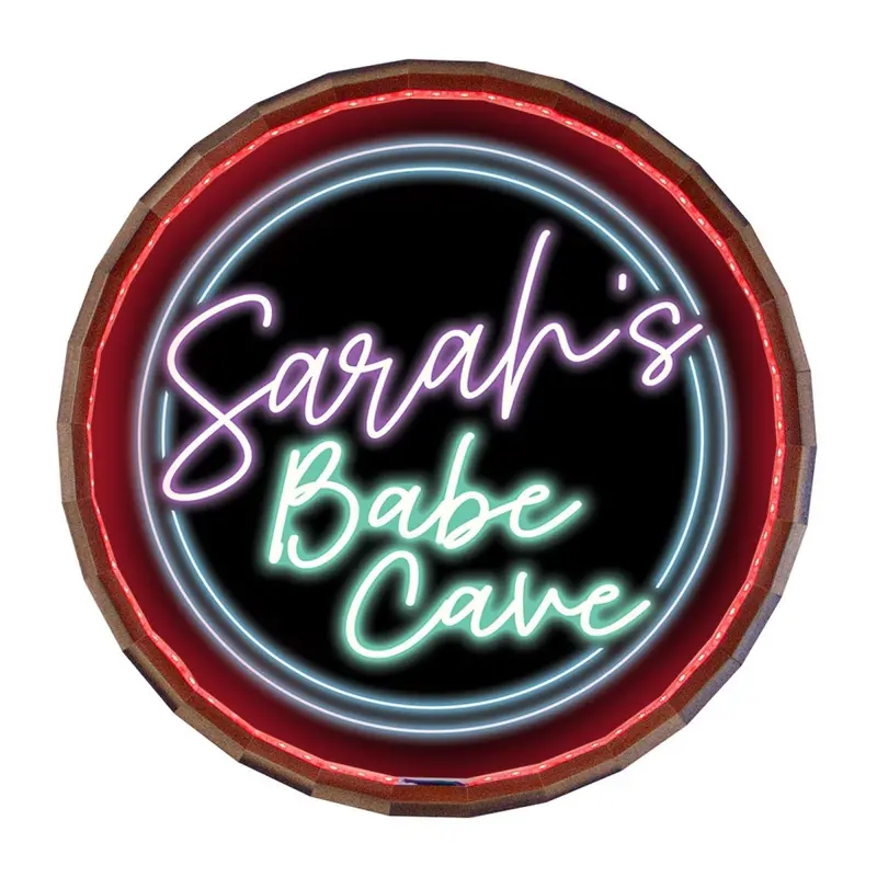 “Babe Cave” Custom LED Barrel Top Sign – Personalized Man Cave Alternative