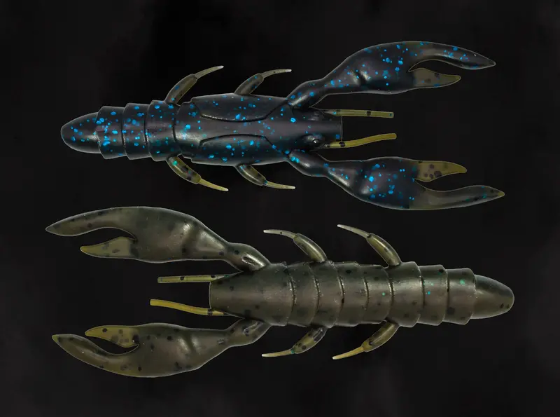 Bad Craw Delta Blues Soft Plastic Crawbait – 7-Pack