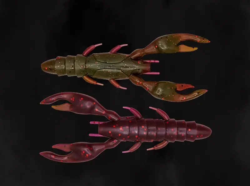Bad Craw Delta Red Soft Plastic Swim Bait – 7-Pack