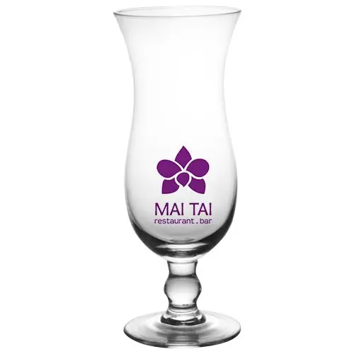 BarConic® 15oz Hurricane Glass – Custom-Printed Tropical Drink Cup