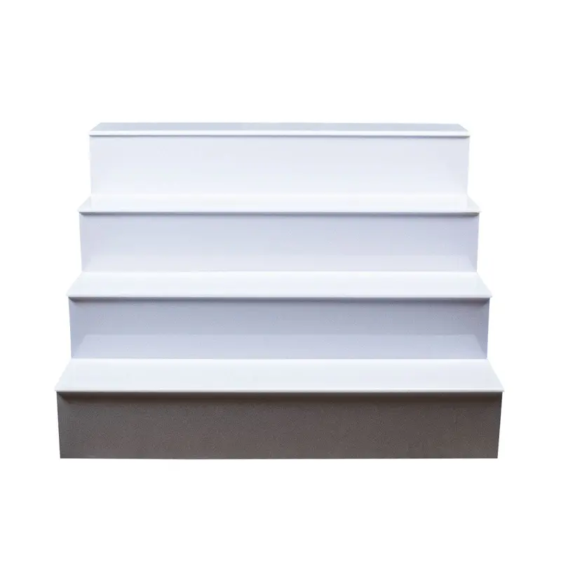 BarConic® 4-Tier LED Bottle Display Shelf – Adjustable White Lighted Stand