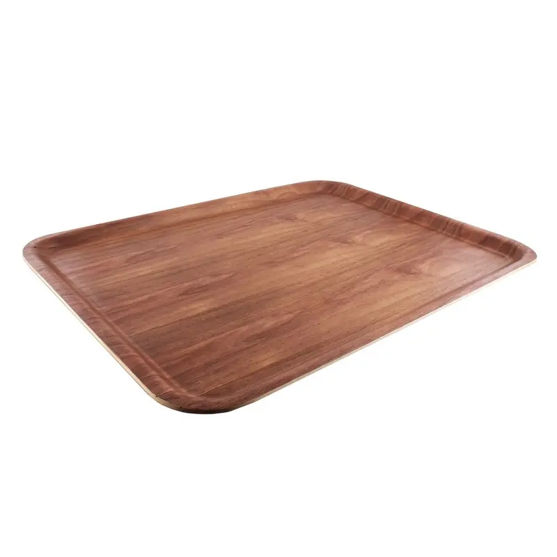 BarConic® Rectangular Walnut Serving Tray – Multiple Size Options