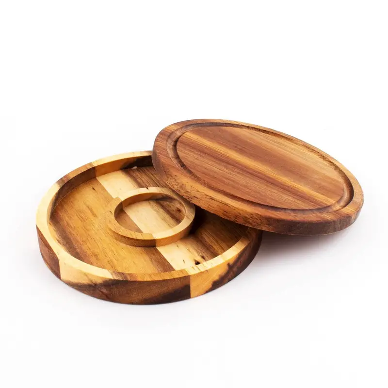 BarConic Solid Wood Salt Rimmer – Handcrafted Bar Essential