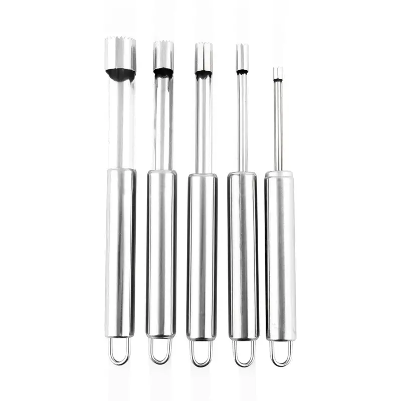 BarConic Stainless Steel Fruit Corer Kit – 5-Piece Professional Set
