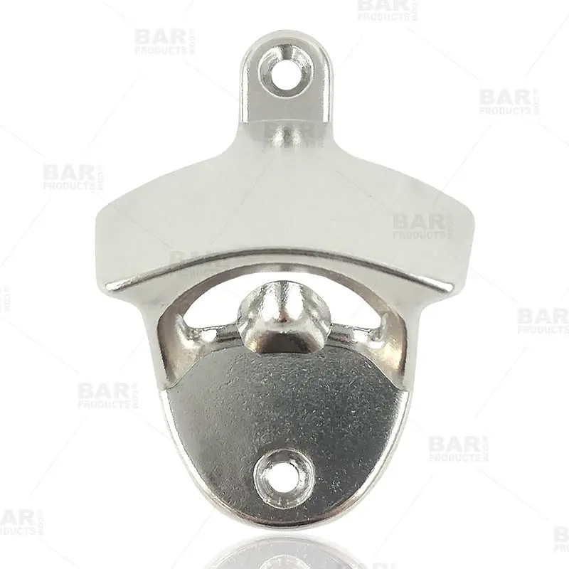BarConic Wall-Mounted Bottle Opener – Sleek Silver Finish
