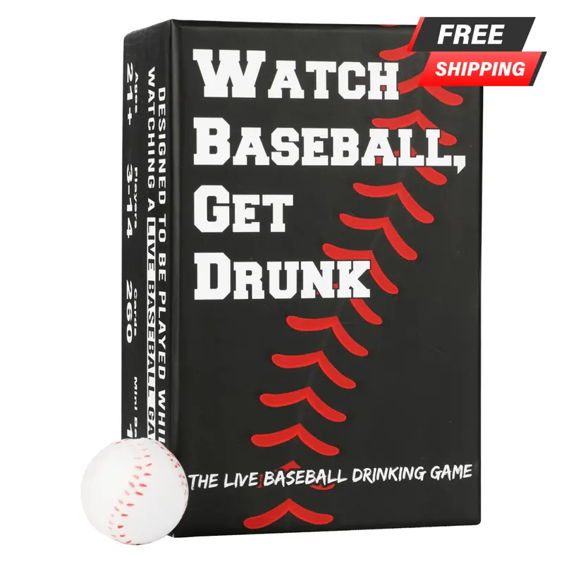 Baseball-Themed ‘Watch & Drink’ Card Game for Adults