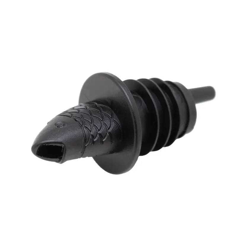 Black Plastic Fish-Design Liquor Pour Spout