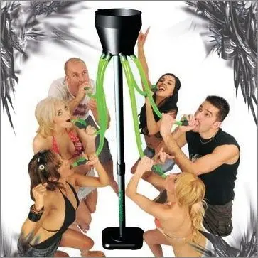 Bongzilla Multi-Tube Beer Bong – 6-Funnel Gravity-Fed Drinking System