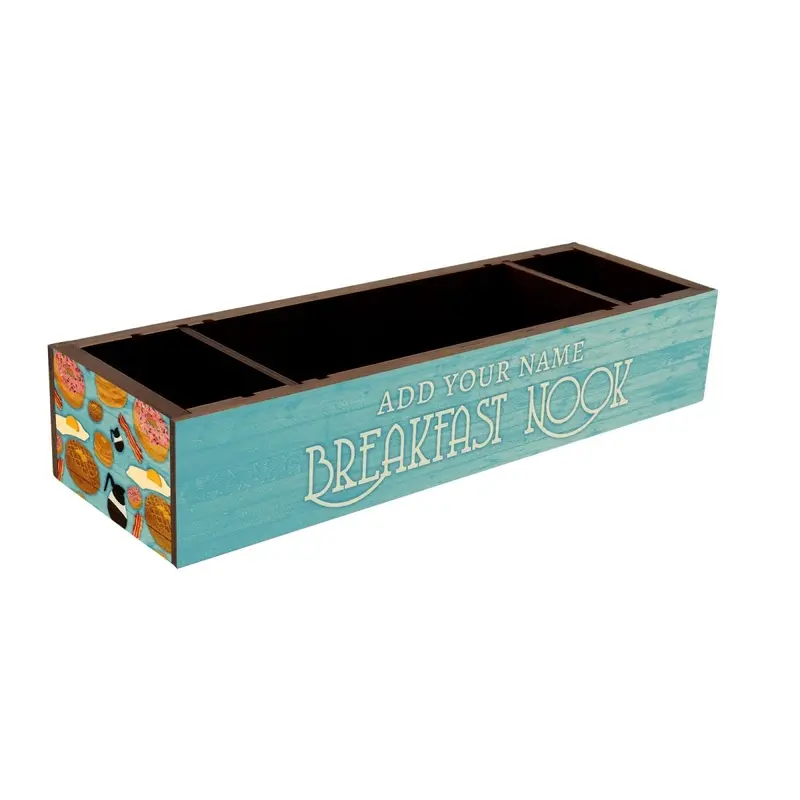 Breakfast Nook Wooden Condiment Organizer – Personalized Design