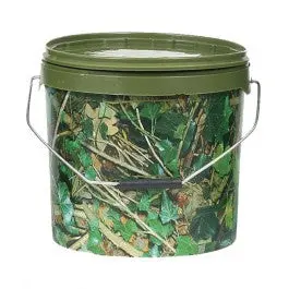 Camo-Print 5-Litre Storage Bucket with Secure Lid – Collection Only