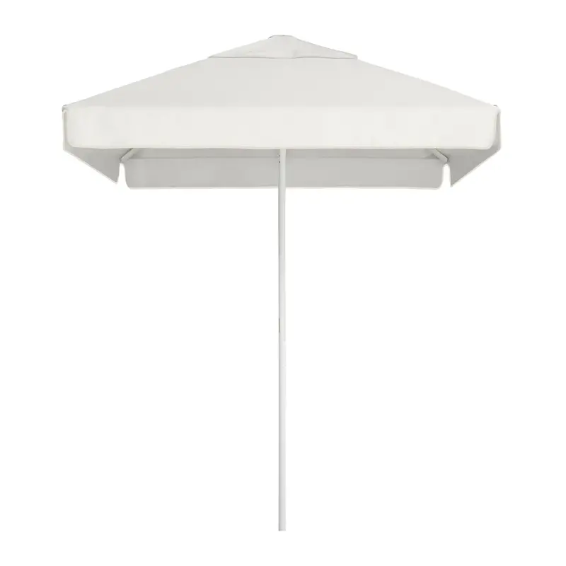 Caspar 2-Metre Umbrella with Straight Valance in Crisp White
