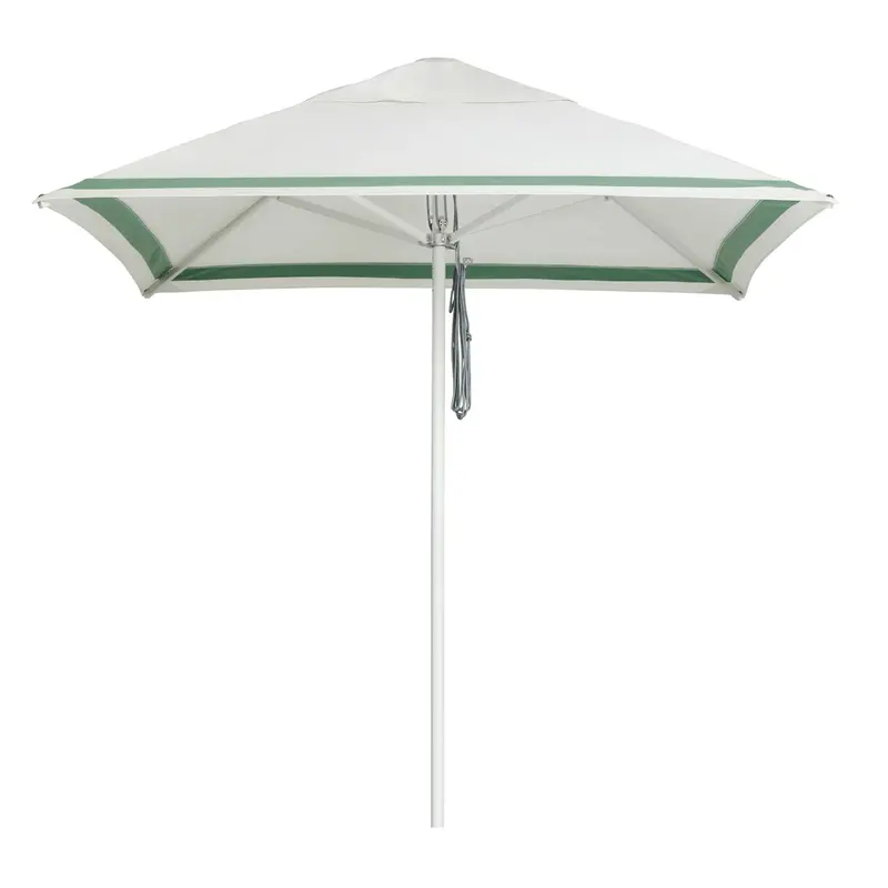 Caspar 2m Umbrella in Regatta Stripe Pattern – Sage