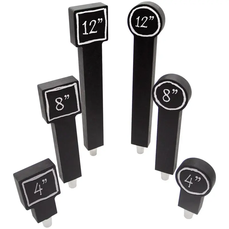 Chalkboard-Style Wooden Tap Handles – Two Designs, Three Sizes