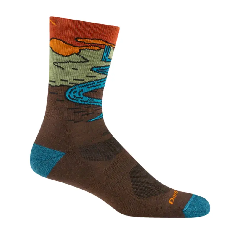 Chasing Waterfalls Micro Crew Socks – Lightweight with Targeted Cushioning