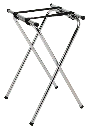 Chrome Serving Tray Stand – Elegant Display Support for Countertops