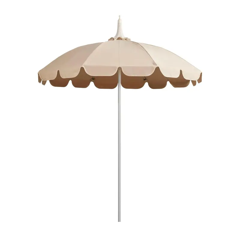 Classic Pagoda-Style Umbrella in Linen Fabric