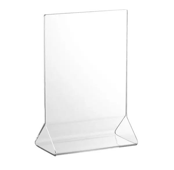 Clear Acrylic 4″ x 6″ Tabletop Menu Card Holder – Sleek Display Stand