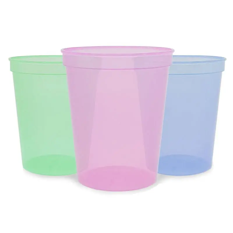 Color-Changing LED Stadium Cups – 16 oz Reusable Party Drinkware