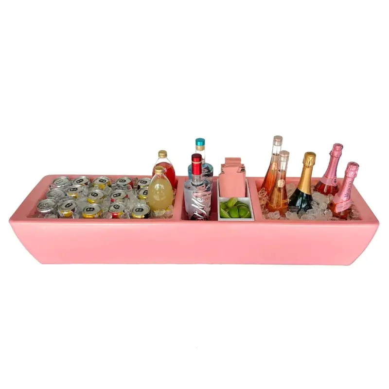 Coral Pink Floating Party Barge Serving Tray