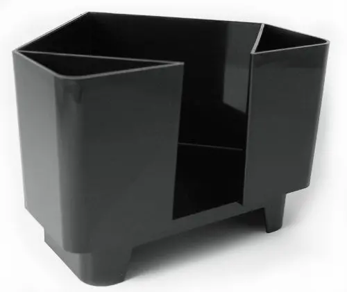 Corner-Mount Bar Caddy with Three Storage Compartments