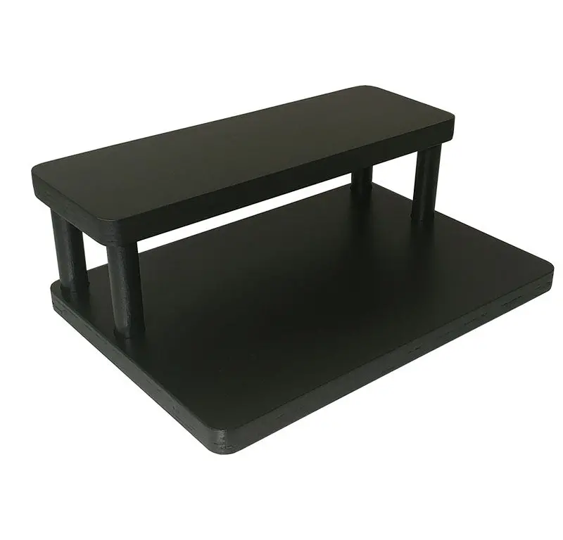 Counter Caddies Black Straight Shelf for Liquor or Wine Bottle Display (12″ Length)