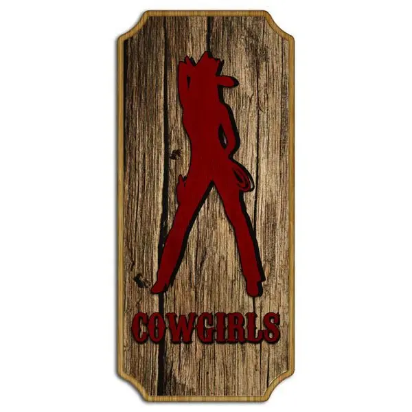 Cowgirls-Themed Kolorcoat Neon Wood Bar Sign