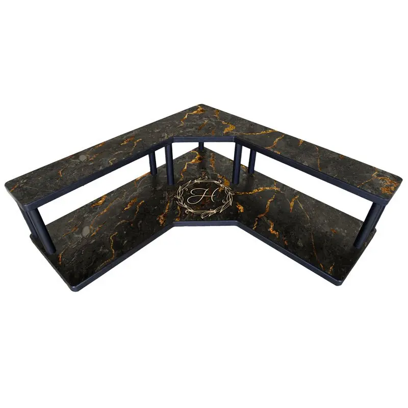 Custom Marble Monogram Counter Caddy – Adjustable Length Options