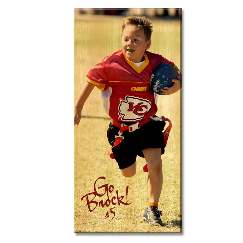 Custom Photo Wood Plank Sign – 11″ x 23″ Personalized Display