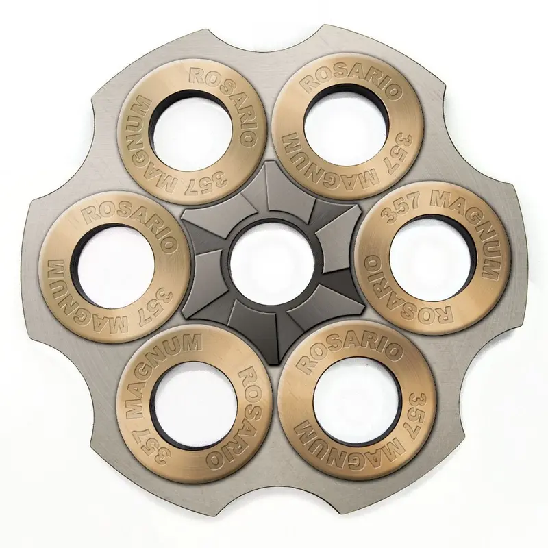 Customizable Revolver-Style 6-Shot Glass Caddy & Bottle Topper – Two Finish Options