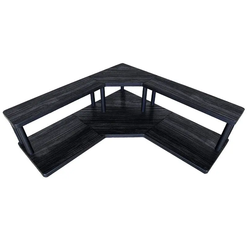 Dark Wood Counter Caddy – Modular Sizing Options