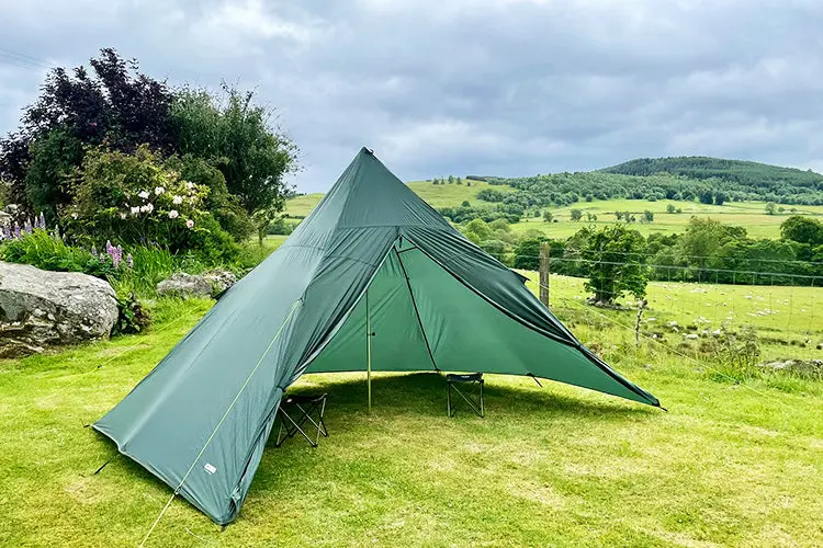 DD Hammocks SuperLight Pyramid Tent – Family-Sized Model