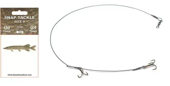 Dennett Snap Tackle Assembly – Pre-Rigged 30lb Trace