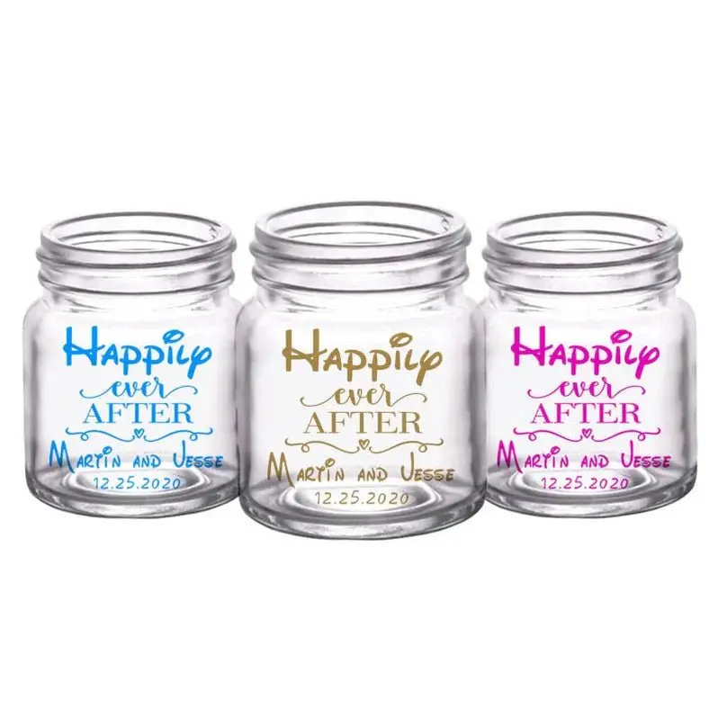 Disney-Themed Mini Mason Jar Shot Glasses – Licensed-Inspired Set (12 pcs)
