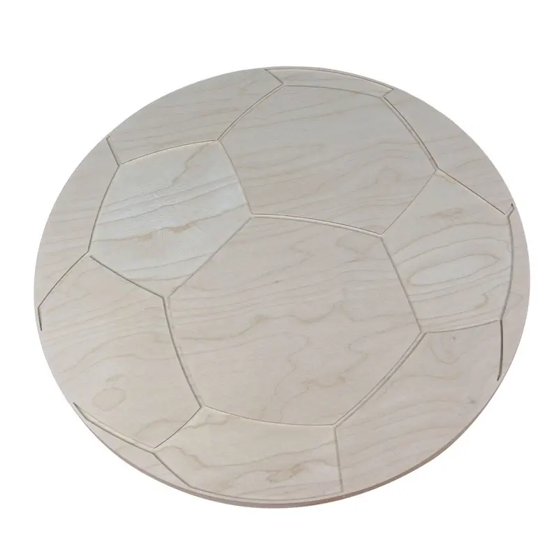 DIY Wooden Table Top – Soccer Ball Epoxy Art Design