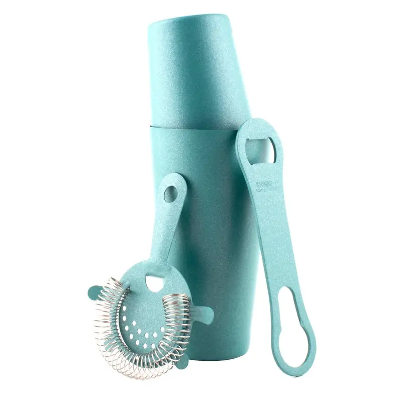 Dragon Scale Teal 4-Piece Bar Tool Set Featuring V-Rod® Opener