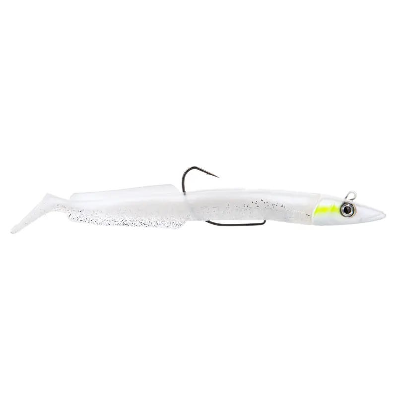 Drift DRX Sandeel Soft Lure – White and Silver