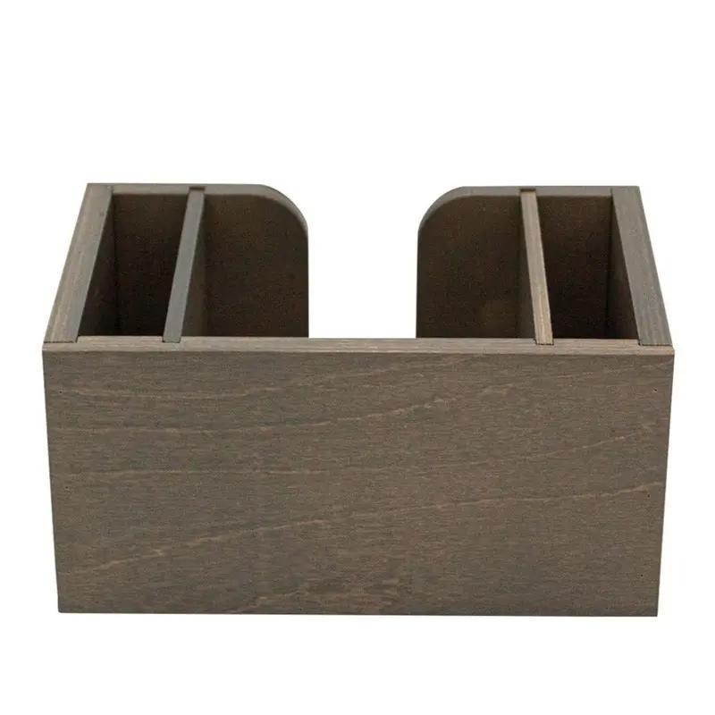 Earl Grey–Styled Wooden Bar Caddy for Napkins & Straws