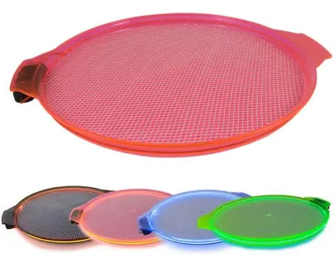 Electric Flash Serving Tray with Handles – 15.5″ Round – Multiple Colors