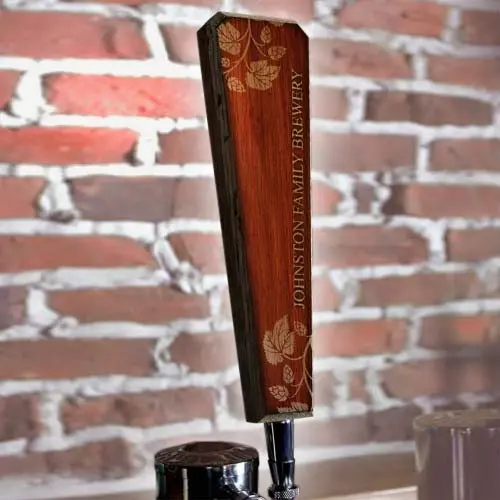 Elegant Cherry Wood Flared Tap Handle