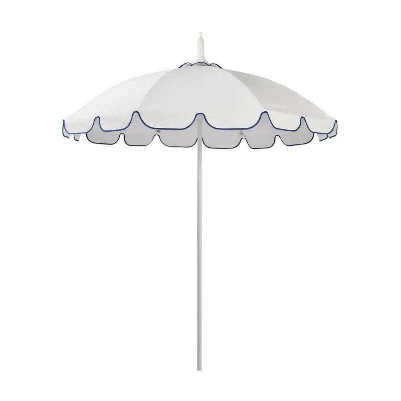 Elegant Pagoda Umbrella in Crisp White Linen