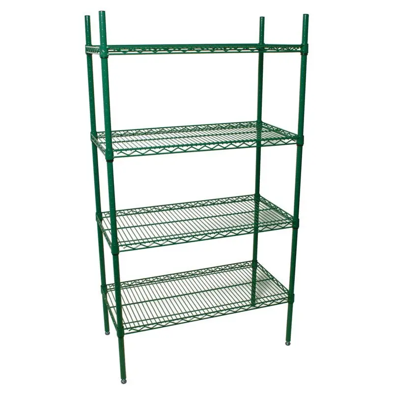 Epoxy-Coated Wire Shelving Units – 24-Inch Depth Options