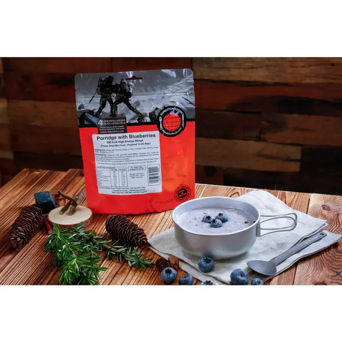 Expedition Foods Blueberry Porridge – 450 kcal Ready-to-Eat Meal – Limited-Time Sale